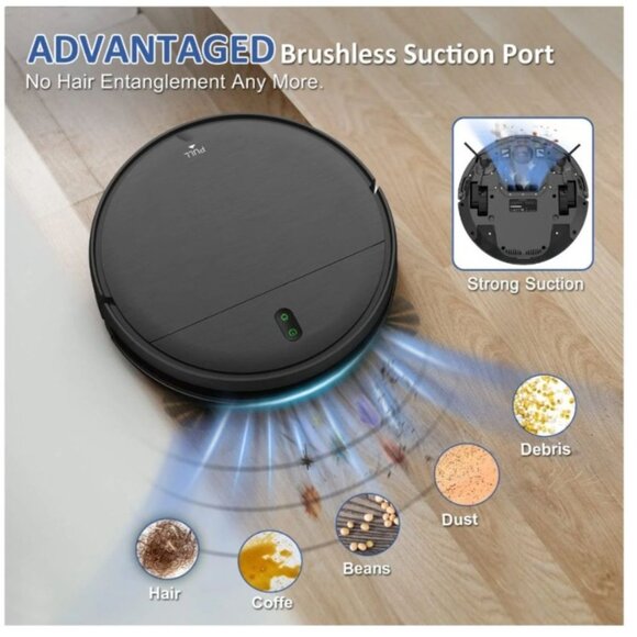 Smart Robotic Vacuum Cleaner - Black “Roomba” - Picture 8 of 13